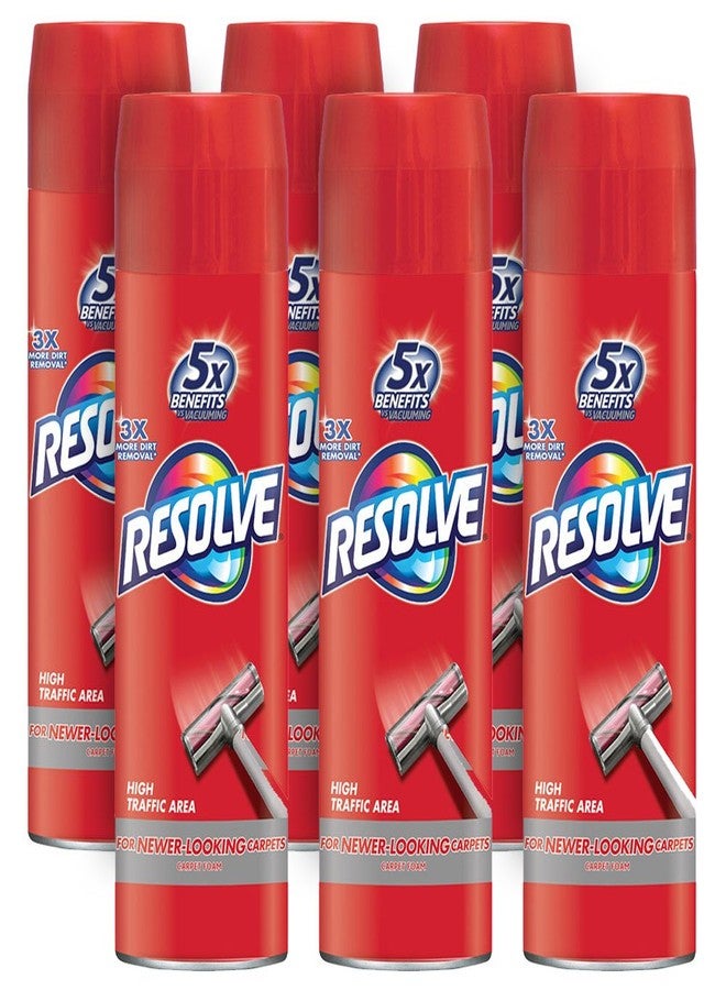 ريسولف ريزولف - 0-19200-00619-4 0-1920088365 رغوة تنظيف السجاد عالية الحركة، تُستخدم للتنظيف، وتعطير السجاد، وتنعيمه، وإزالة البقع، 132 أونصة، 1.38 رطل (عبوة من 6 قطع) - Image 1